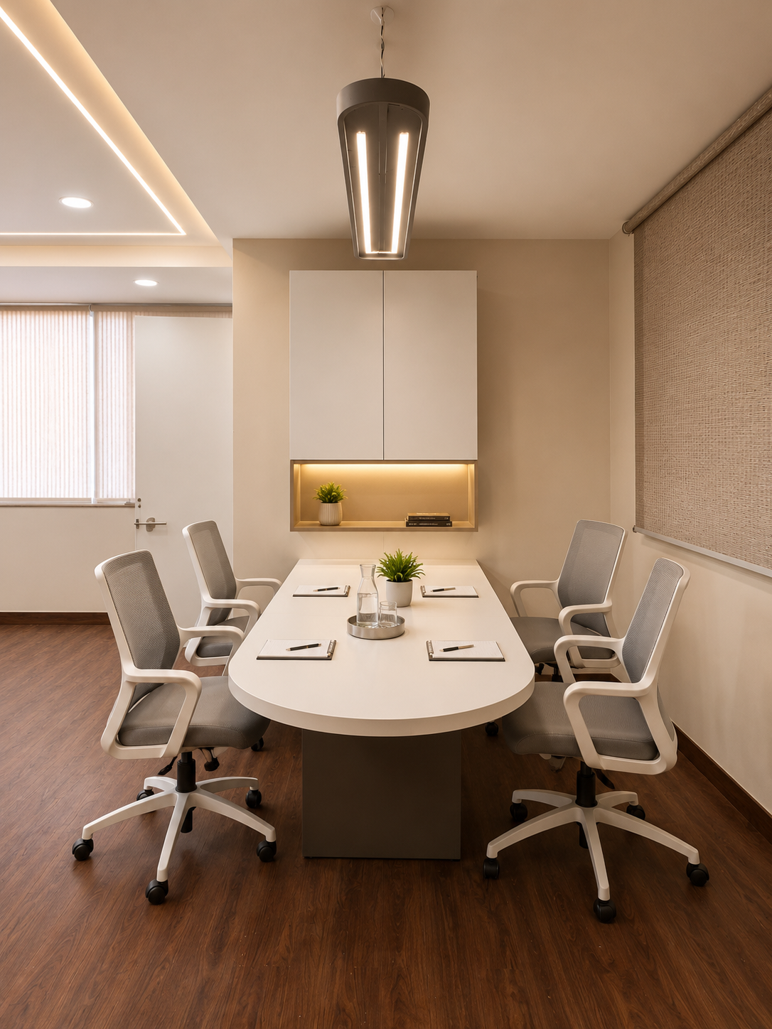Meeting room of the Manjri developer office