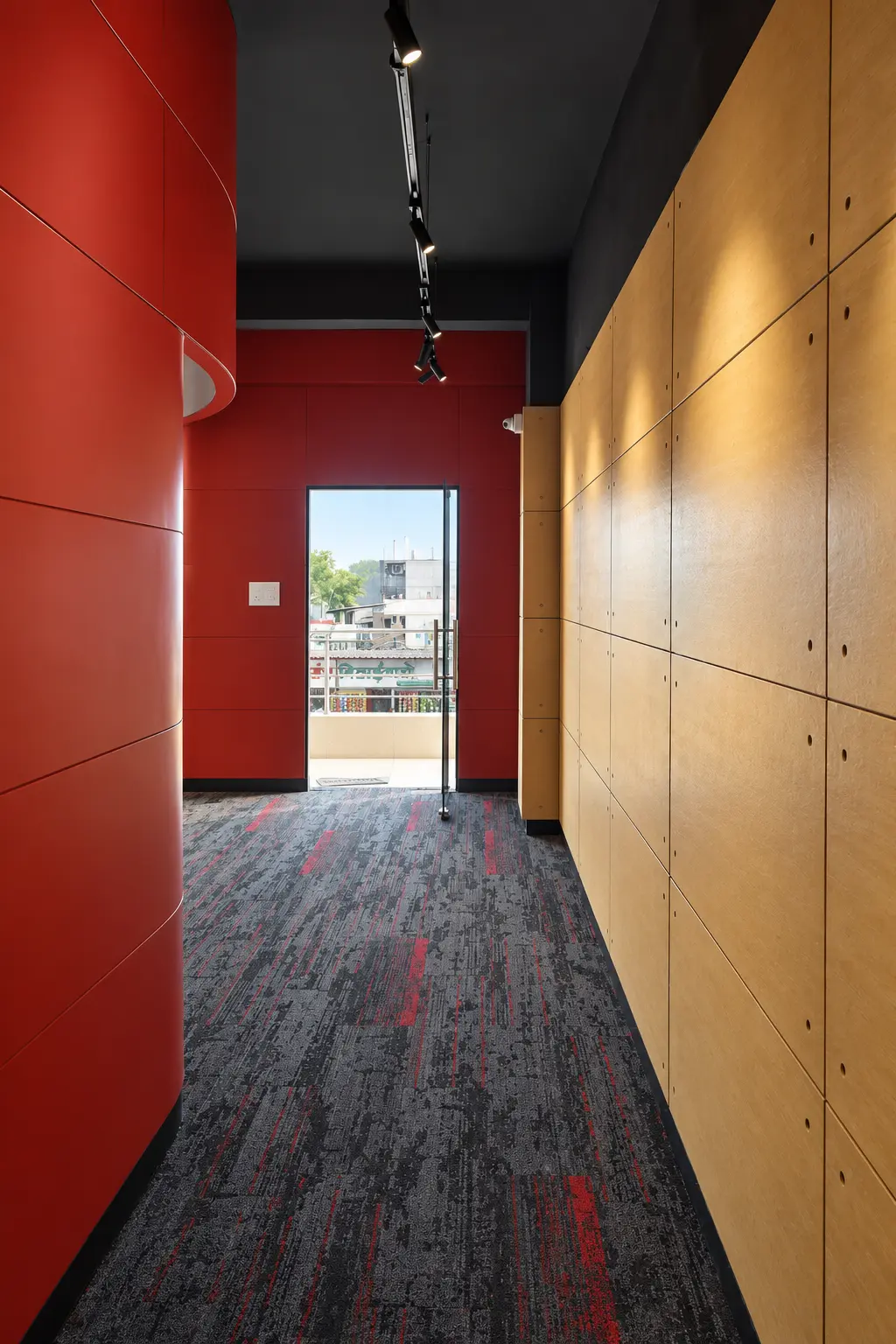 Main owner's cabin with a substantial desk, visitor seating and a warm premium office character